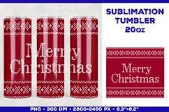 Sublimation Christmas Tumbler Design with Christmas Wishes Product Image 1