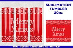 Sublimation Christmas Tumbler Design with Christmas Wishes Product Image 1
