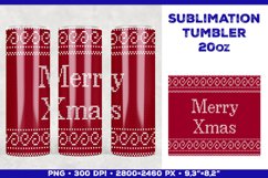 Sublimation Christmas Tumbler Design with Christmas Wishes Product Image 1
