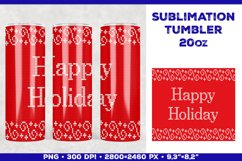Sublimation Christmas Tumbler Design with Christmas Wishes Product Image 1