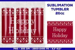Sublimation Christmas Tumbler Design with Christmas Wishes Product Image 1