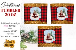 Christmas skinny tumbler sublimation 4 design with girl art. Product Image 3