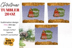 Christmas glitter tumbler sublimation bundle. 12 design Product Image 2