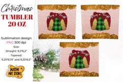 Christmas &quot;Merry Bright&quot; tumbler sublimation wrap shine Product Image 2