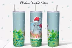 Christmas Tumbler Sublimation design 20 Oz Product Image 1