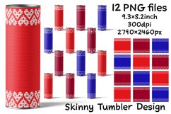 Christmas Skinny Tumbler. Christmas Tumbler Sublimation Product Image 1