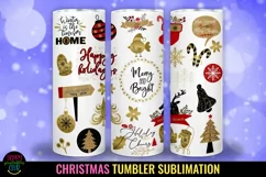 Christmas Tumbler Sublimation Bundle I 20 Oz Christmas Quotes Tumbler PNG