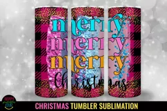 Merry Christmas Sublimation I 20 Oz Christmas Tumbler PNG