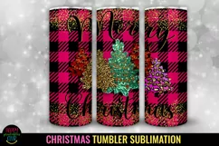Merry Christmas Sublimation I 20 Oz Christmas Tumbler PNG
