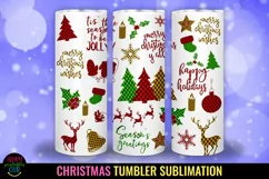 Christmas Tumbler Sublimation Bundle I 20 Oz Tumbler PNG