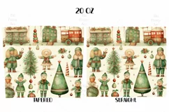 Christmas Tree Tumbler Wrap, 20 oz tumbler wrap, Christmas Tree Tumbler Wrap, Christmas Tree Png