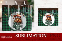 christmas tumbler wrap png design being used as a christmas sublimation tumbler print