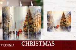 Christmas sublimation design being used as a Christmas 20oz Tumbler wrap Sublimation print