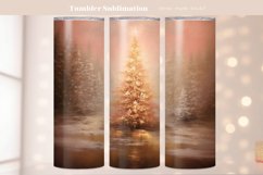Christmas Tumbler Wrap Winter Forest Scene Tumbler Png