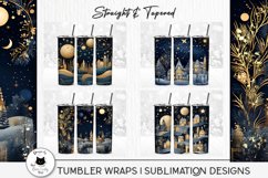 christmas night wraps shown on tumblers