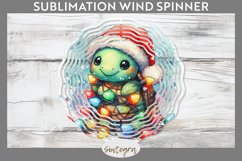 Christmas Turtle v4 Entangled in Lights Wind Spinner Sublima Product Image 1