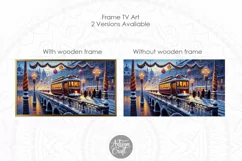Christmas Frame TV art, Christmas Streetcar Frame TV art Product Image 2