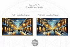 Christmas Frame TV art, Frame Tv Christmas Art City Product Image 3