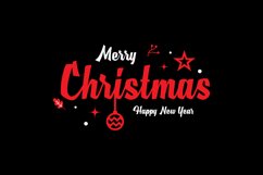 Christmas typography design isolated Product Image 1