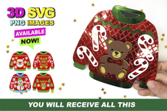 Cute Ugly Sweater 3D SVG Product Image 1