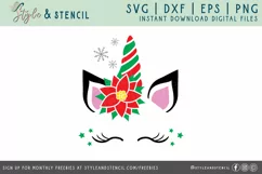 Girl Christmas SVG | Christmas | Christmas Unicorn Product Image 2