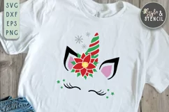 Girl Christmas SVG | Christmas | Christmas Unicorn Product Image 1