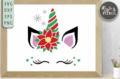Girl Christmas SVG | Christmas | Christmas Unicorn Product Image 4