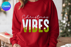 Christmas vibes Canva Frame Shirt Design Product Image 1