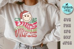 Christmas vibes svg, christmas png, christmas sublimation Product Image 1