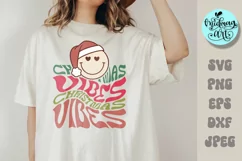 Christmas vibes svg, christmas png, christmas sublimation Product Image 2