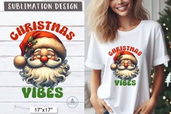 Christmas vibes Vintage santa Christmas sublimation png