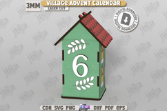 Christmas Advent Calendar Laser Cut |Christmas Village| Xmas Product Image 7