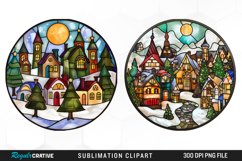 Christmas Village Sublimation PNG Clipart Product Image 1
