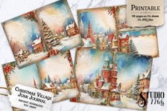 Christmas Village Junk Journal Pages Product Image 1