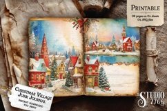 Christmas Village Junk Journal Pages Product Image 2