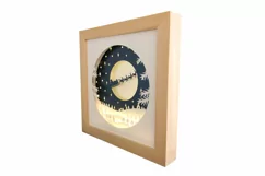Christmas Village 3D Shadow Box SVG Layered Paper Cut Product Image 2