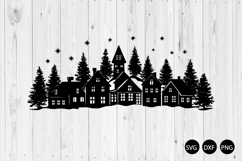 Christmas Villages SVG, Houses SVG, Christmas House SVG Product Image 1