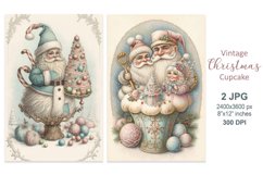 Santa Claus sweets, Christmas cookbook scrapbook cover Product Image 1