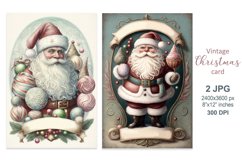 Santa Claus sweets, Christmas cookbook scrapbook cover Product Image 1