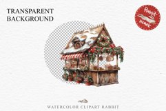 Christmas Vintage Candy Storefront House Winter Shop Clipart Nursery wall art card making collage printable files xmas decor junk journal sublimation santa watercolor Vintage Christmas Santa House clipart, candy storefront, winter shop bakery Decor
