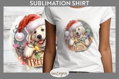 Christmas Vintage Freezin&#039; Lab Entangled T-shirt Sublimation Product Image 1
