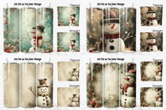 3D Christmas Vintage Snowman Tumbler Bundle Product Image 6