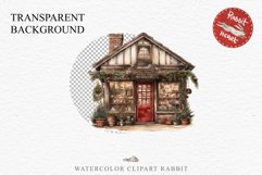 Christmas Vintage Storefront House Santa Winter Shop Clipart  Nursery wall art card making collage printable files xmas decor junk journal sublimation santa watercolor Vintage Christmas Santa House clipart, christmas storefront, winter shop bakery Decor