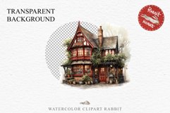 Christmas Vintage Storefront House Santa Winter Shop Clipart  Nursery wall art card making collage printable files xmas decor junk journal sublimation santa watercolor Vintage Christmas Santa House clipart, christmas storefront, winter shop bakery Decor
