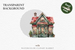 Christmas Vintage Storefront Store House Winter Shop Clipart Nursery wall art card making collage printable files xmas decor junk journal sublimation santa watercolor Vintage Christmas Santa House clipart, candy storefront, winter shop bakery Decor