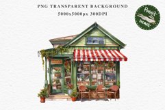 Christmas Vintage Storefront Store House Winter Shop Clipart Nursery wall art card making collage printable files xmas decor junk journal sublimation santa watercolor Vintage Christmas Santa House clipart, candy storefront, winter shop bakery Decor