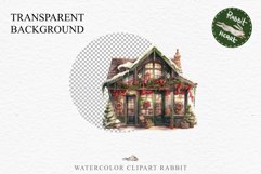 Christmas Vintage Storefront Store House Winter Shop Clipart Nursery wall art card making collage printable files xmas decor junk journal sublimation santa watercolor Vintage Christmas Santa House clipart, candy storefront, winter shop bakery Decor