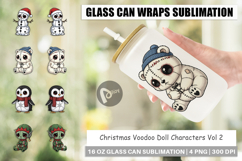 Voodoo Doll Characters Glass Can Product Image 1