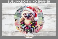 Christmas Vulture v1 Entangled in Lights Wind Spinner PNG Product Image 1