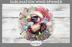 Christmas Vulture v3 Entangled in Lights Wind Spinner PNG Product Image 1